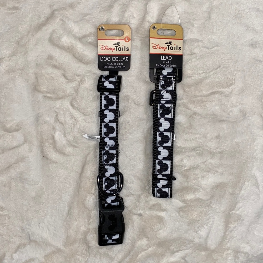Disney Tails Dog Collar and Lead Set Size L